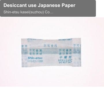 Desiccant use Japanese Paper