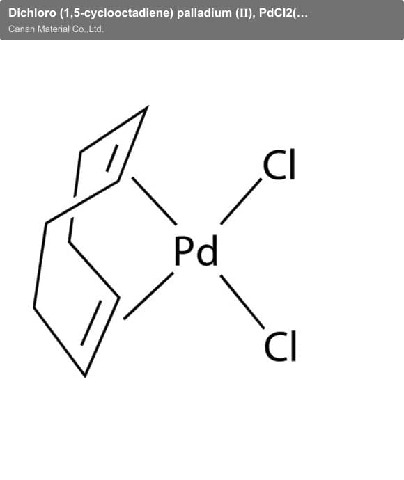 Dichloro (1,5-cyclooctadiene) palladium (Ⅱ), PdCl2(1,5-COD)2