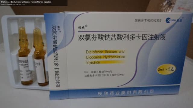 Diclofenac Sodium and Lidocaine Hydrochloride Injection