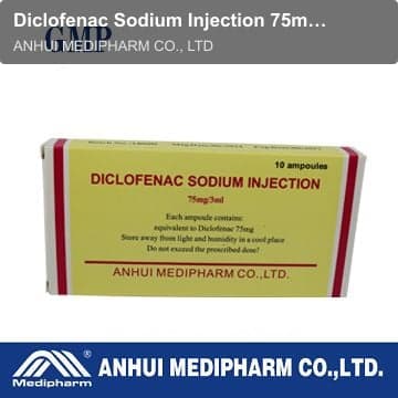 Diclofenac Sodium Injection 75mg/3ml, 10amps/box