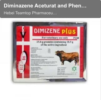 Diminazene Aceturat and Phenazone Granules for Injection