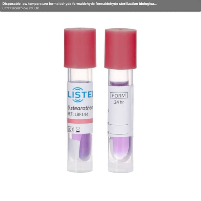 Disposable low temperature formaldehyde formaldehyde formaldehyde sterilization biological indicator manufacturer direct sales hospital medical sterilization