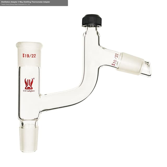 Distillation Adapter 3 Way Distilling Thermometer Adapter