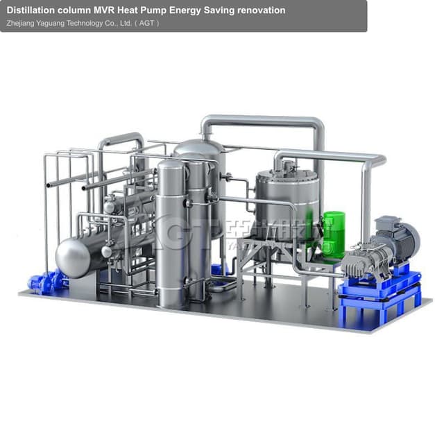 Distillation column MVR Heat Pump Energy Saving renovation