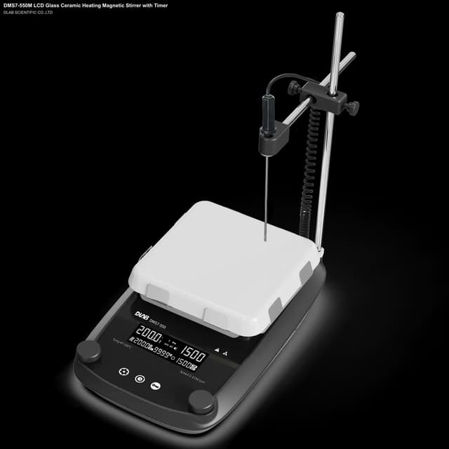 DMS7-550M LCD Glass Ceramic Heating Magnetic Stirrer with Timer