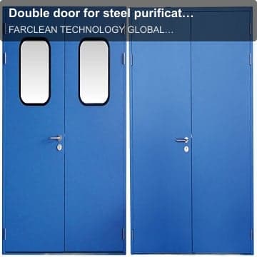 Double door for steel purification