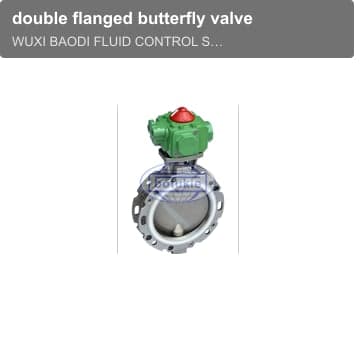 double flanged butterfly valve