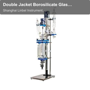 Double Jacket Borosilicate Glass 5 Liter Reactor with Agitator