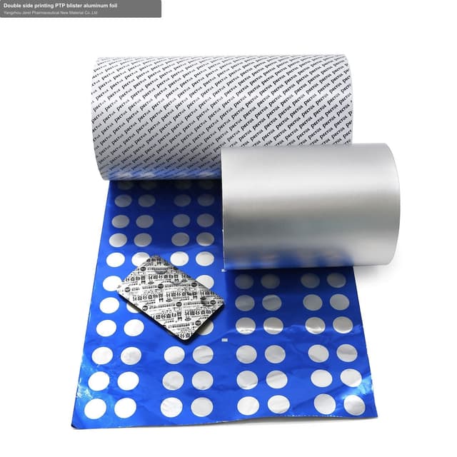 Double side printing PTP blister aluminum foil
