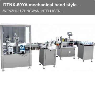 DTNX-60YA mechanical hand style double-head eyedrop filling & capping machine