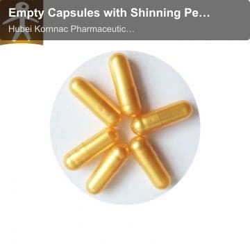 Empty Capsules with Shinning Pearl Colors