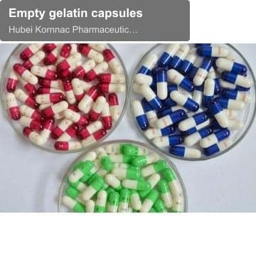 Empty gelatin capsules