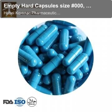 Empty Hard Capsules size #000, #00, #0, #1, #2, #3, #4, #5