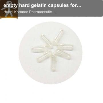 empty hard gelatin capsules for pharmaceutical