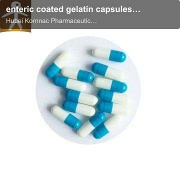 enteric coated gelatin capsules for pharmaceutical