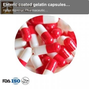 Enteric coated gelatin capsules Size 00, 0, 1, 2, 3, 4