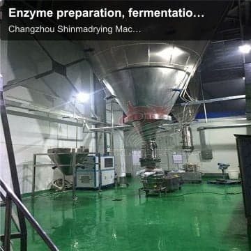 Enzyme preparation, fermentation liquid spray drying production line