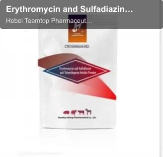 Erythromycin and Sulfadiazine and Trimethoprim Soluble Powder