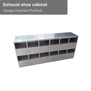 Exhaust shoe cabinet