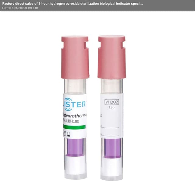 Factory direct sales of 3-hour hydrogen peroxide sterilization biological indicator special indicator for medical research laboratories