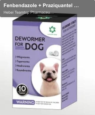 Fenbendazole + Praziquantel + Pyrantel Pamoate Tablet