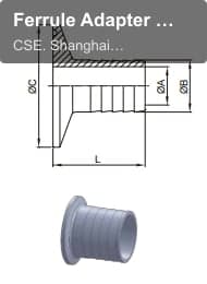 Ferrule Adapter 14MPHR HOSE ADAPTER