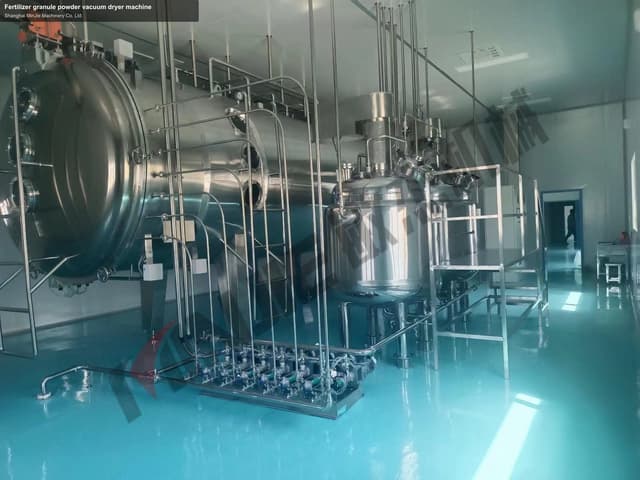 Fertilizer granule powder vacuum dryer machine
