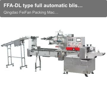 FFA-DL type full automatic blister flow packing machine with auto feeding system