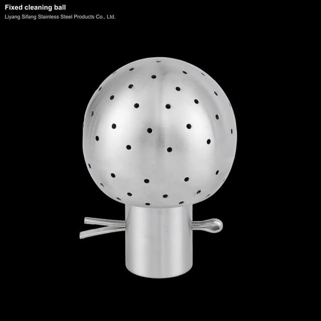 Fixed cleaning ball