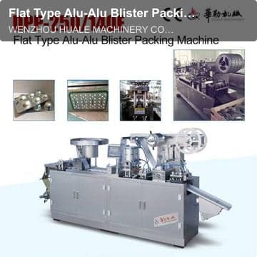 Flat Type Alu-Alu Blister Packing Machine