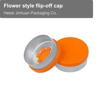 Flower style flip-off cap