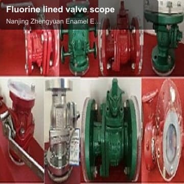 Fluorine lined valve scope