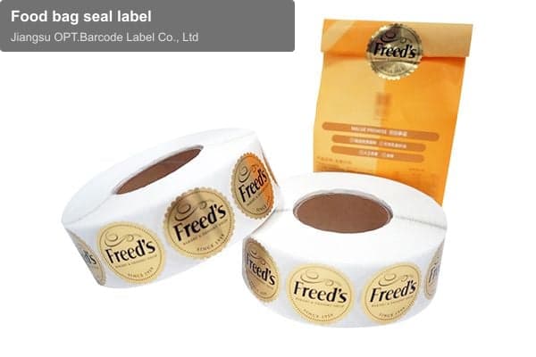 Food bag seal label
