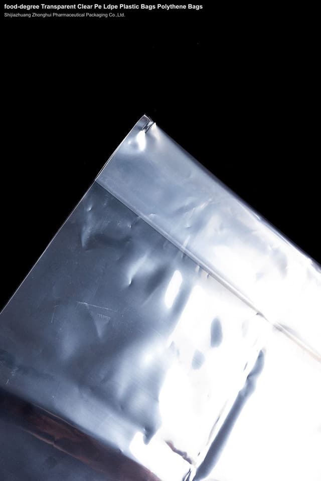 food-degree Transparent Clear Pe Ldpe Plastic Bags Polythene Bags
