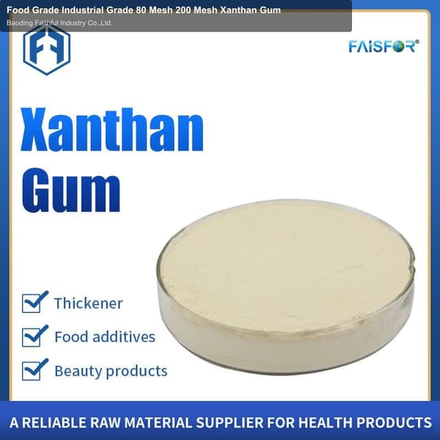 Food Grade Industrial Grade 80 Mesh 200 Mesh Xanthan Gum
