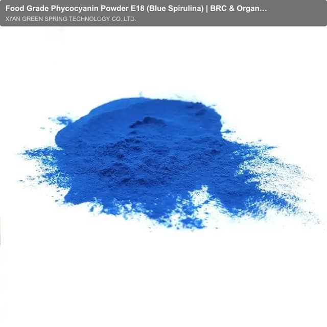 Food Grade Phycocyanin Powder E18 (Blue Spirulina) | BRC & Organic Certified | Food Grade Colorant - Green Spring Technology