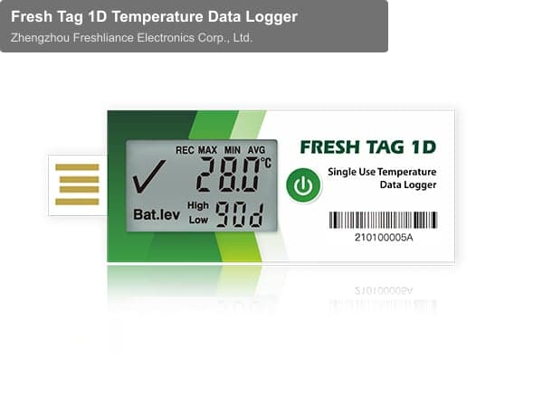 Fresh Tag 1D Temperature Data Logger