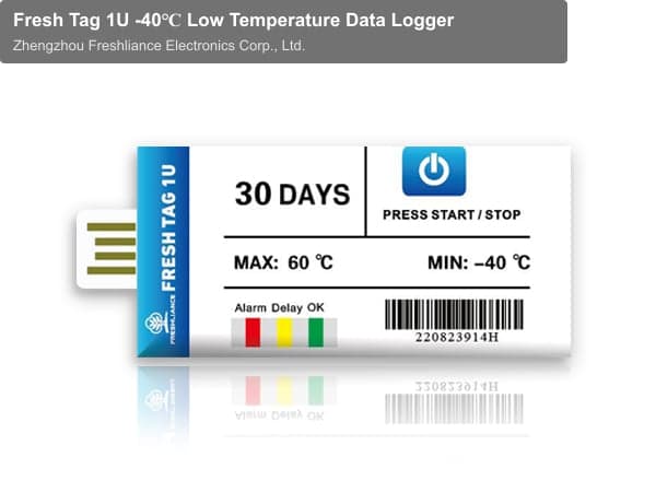Fresh Tag 1U -40℃ Low Temperature Data Logger