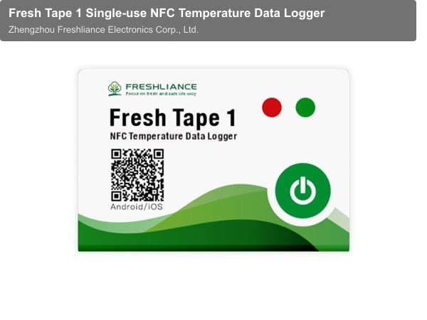 Fresh Tape 1 Single-use NFC Temperature Data Logger