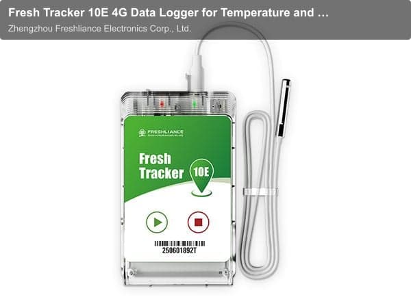 Fresh Tracker 10E 4G Data Logger for Temperature and Geolocation Monitoring