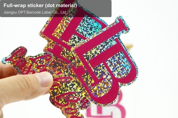 Full-wrap sticker (dot material)