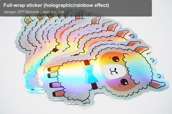 Full-wrap sticker (holographic/rainbow effect)