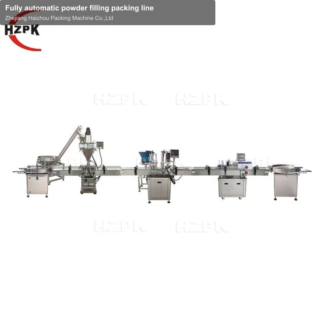 Fully automatic powder filling packing line