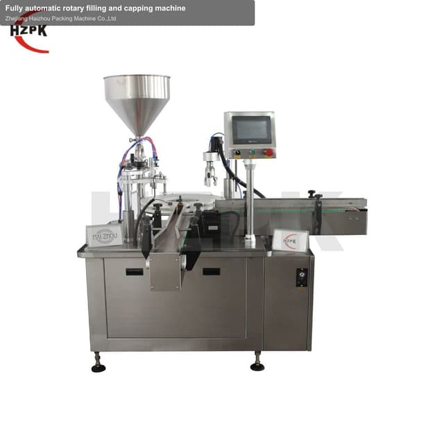 Fully automatic rotary filling and capping machine
