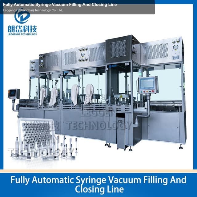 Fully Automatic Syringe Vacuum Filling And Closing Line