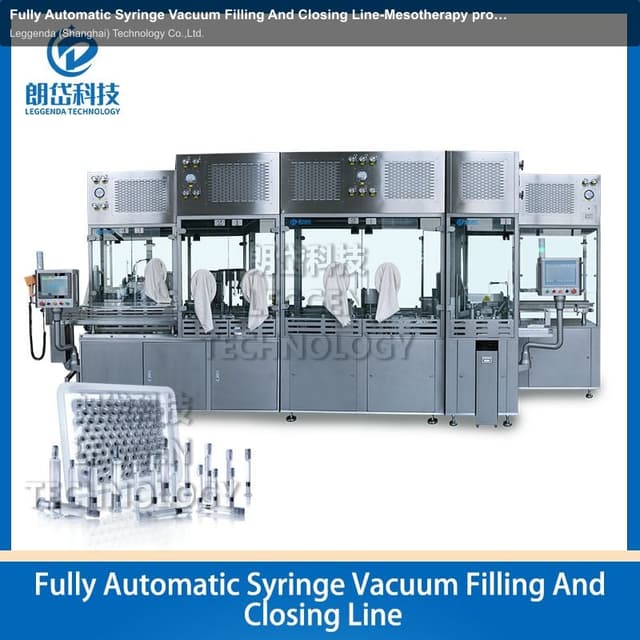 Fully Automatic Syringe Vacuum Filling And Closing Line-Mesotherapy products