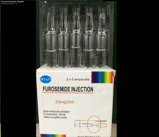 Furosemide injection, 20mg/2ml