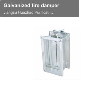 Galvanized fire damper