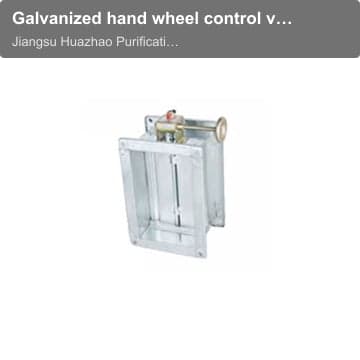 Galvanized hand wheel control valve