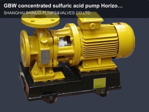 GBW concentrated sulfuric acid pump Horizontal